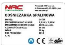 NAC GST55 - Odśnieżarka spalinowa z napędem - 6