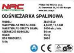 NAC GST55 - Odśnieżarka spalinowa z napędem - 7