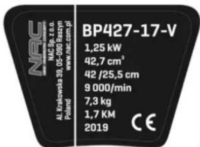 NAC BP427-17-V - 5