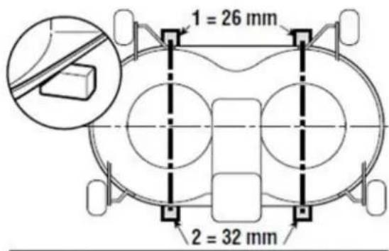 NAC UR-TR102-500BS-W - Poziomowanie zespołu koszącego - 1