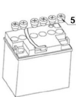 NAC UR-TR102-500BS-W - Podłączenie akumulatora - 2