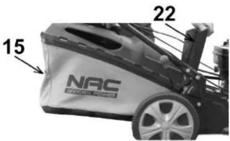 NAC LP42-123L-JR - Montaż kosza na trawę - 1