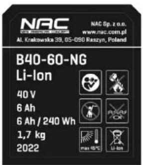 NAC B40-20-NG - OPIS STRON GRAFICZNYCH I PIKTOGRAMÓW - 4