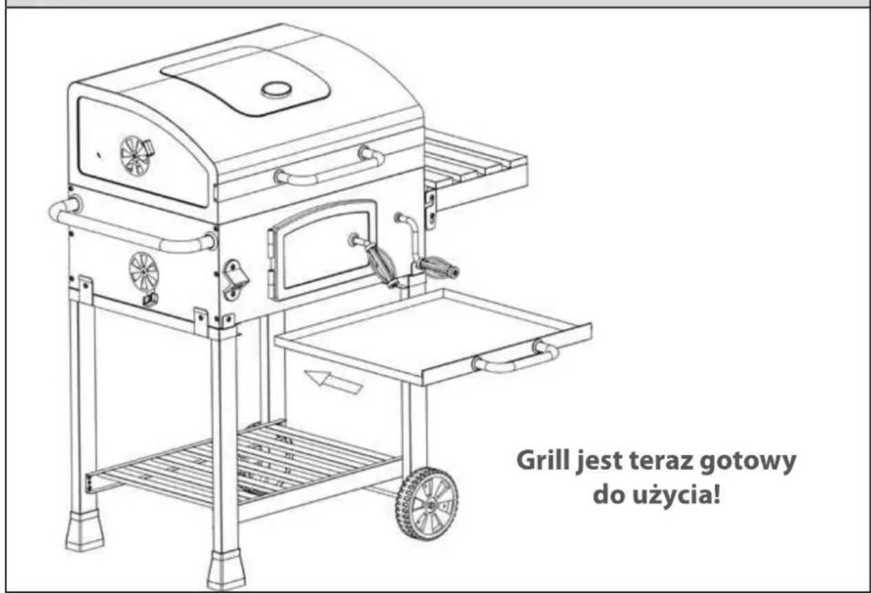 Grill jest teraz gotowy do użycia!