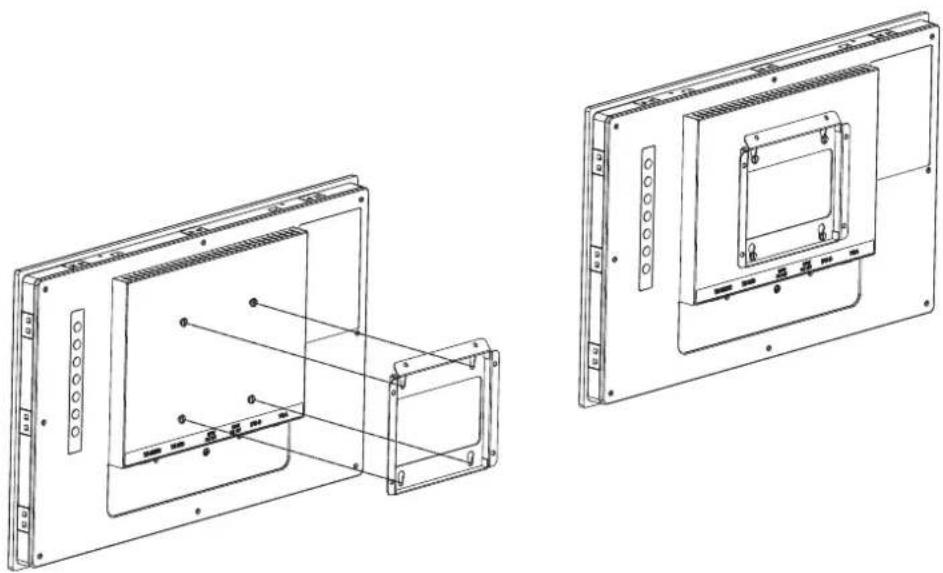 Advantech FPM-7151W-P3AE - Wall Mounting with FPM-7181W-SMKE Kit - 1