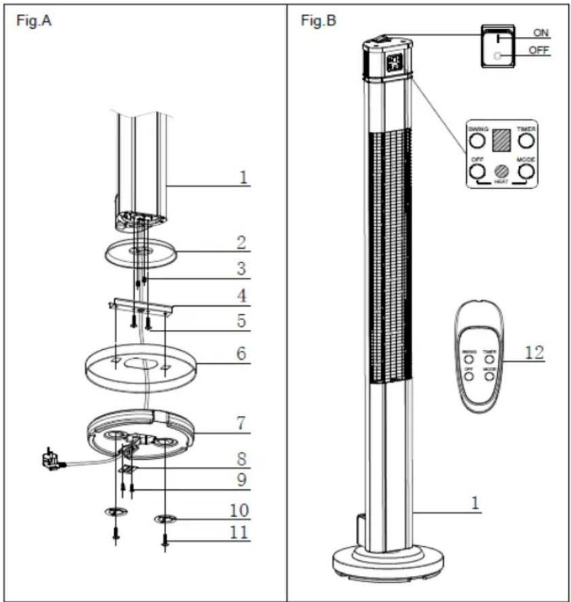 GOTIE GOE-1600 - ELEMENTY URZADZENIA - 1