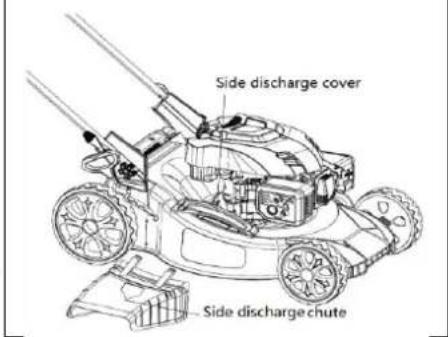 Side discharge cover Side discharge chute