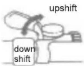 upshift down shift