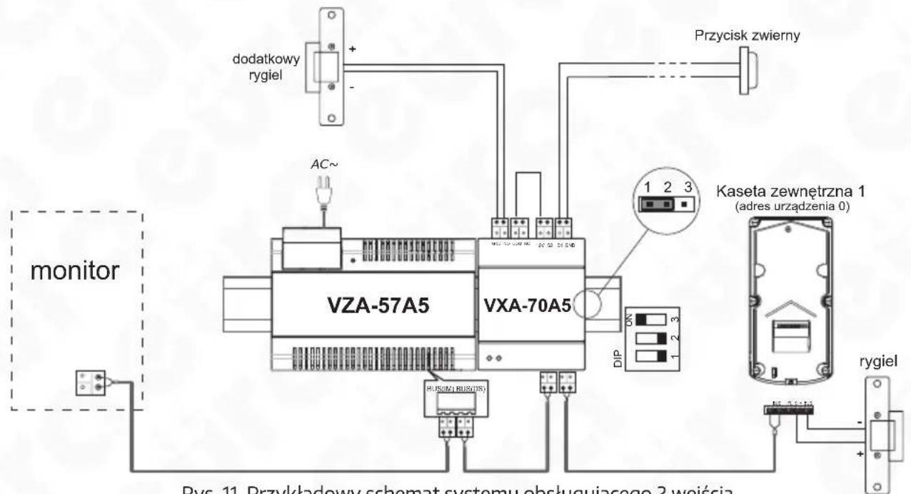 Eura VDP-60A5B - SCHEMATY POŁĄCZEŃ KASETY Z RYGLEM ELEKTROMEGNETYCZNYM - 4