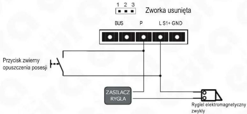 Eura VDP-60A5B - SCHEMATY POŁĄCZEŃ KASETY Z RYGLEM ELEKTROMEGNETYCZNYM - 3