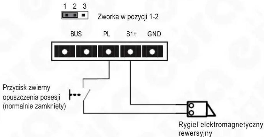 Eura VDP-60A5B - SCHEMATY POŁĄCZEŃ KASETY Z RYGLEM ELEKTROMEGNETYCZNYM - 2