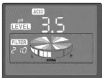 pH LEVEL 3.5 ACID FILTER 2:10 L H NORMAL