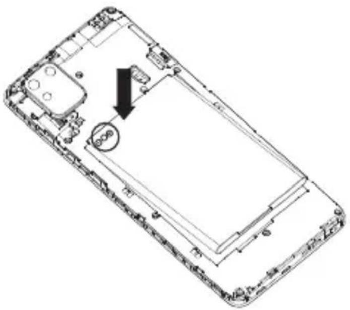 MaxCom MS554 - Instalacja baterii - 1