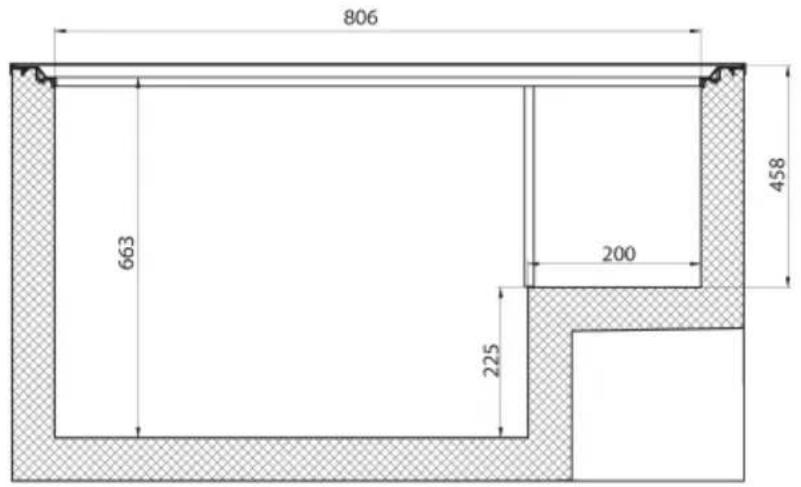 Finlux FR-CF300DA+W - CHEST FREEZER CABINET DIMENSIONS - 5