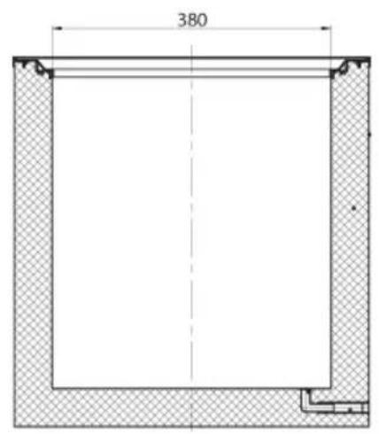 Finlux FR-CF300DA+W - CHEST FREEZER CABINET DIMENSIONS - 2