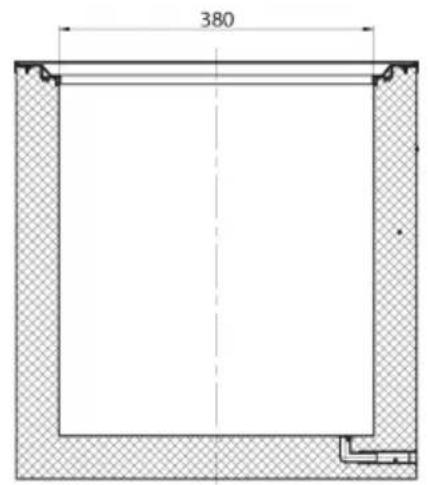 Finlux FR-CF300DA+W - CHEST FREEZER CABINET DIMENSIONS - 6