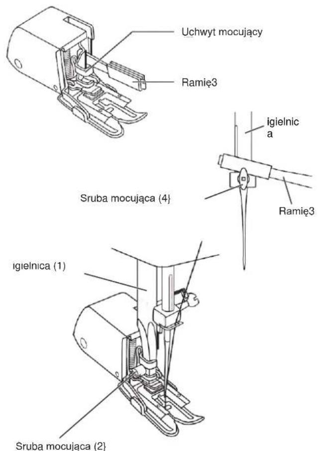 Uchwyt mocujący Ramie3 igielnica a Ramię3 Srbab mocująca (4) igielnica (1) Srbab mocująca (2)