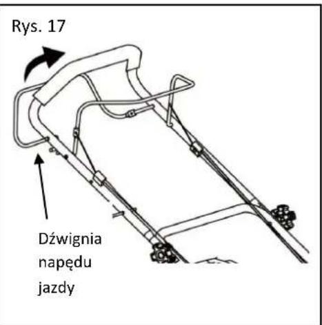 Rys. 17 Dźwignia napędu jazdy