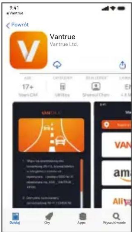 9:41 • Vantrue ◄ Powrót V Vantrue Vantrue Ltd. AIR 17+ Town's C#F CATEGORY WINRES SHINWY CHAM LPGS EN 4.8 M VANTRILA 1. Wiatu 1000000000000000000000000000000000000000000000000000000000000000000000000000000000 2. Ostrułany 12345656788 Dzisłaj Gry Apps Wyszukiwanie