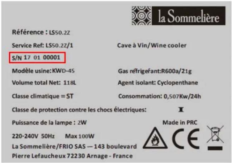 LA SOMMELIERE LS50.2Z - DANE TECHNICZNE - 1