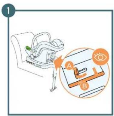 Kinderkraft Mink Pro I-Size - Montaż fotelika na bazie ISOFIX MINK FX: - 1