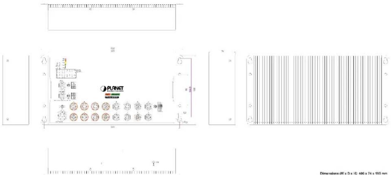 Planet ITS-6326-16T-LV - ITS-6326-8P8T-WV - 1