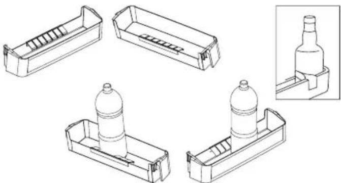 Kernau KFRC 15153.2 NF W - Bottle holder (Only some models) - 1