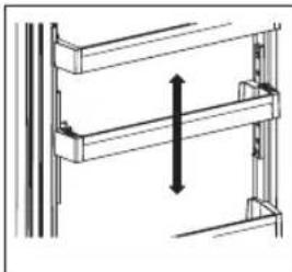 Kernau KFRC 15153.2 NF W - To change the position of adjustable door shelf - 1