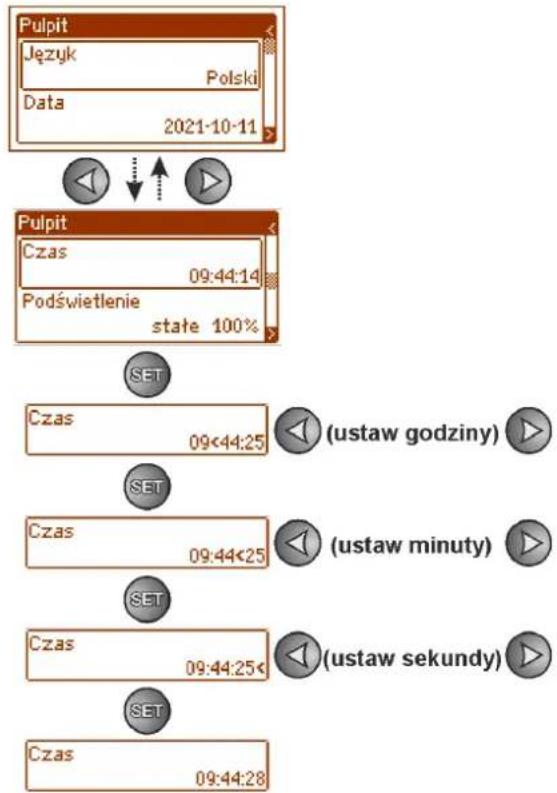 PULSAR HPSG3-24V5A-D-LCD - Ustawienie czasu. - 1