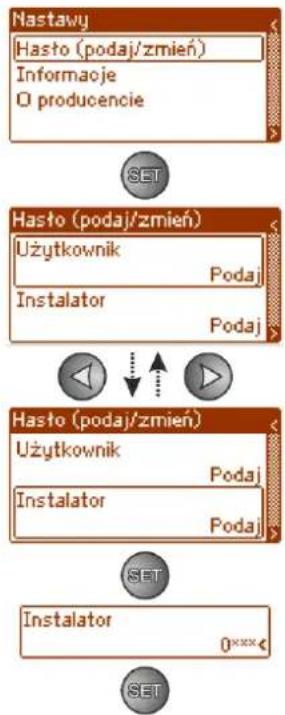 PULSAR HPSG3-24V5A-D-LCD - Wprowadzanie hasta. - 1