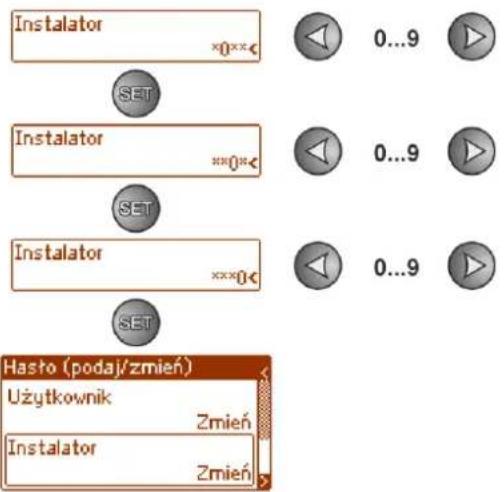 PULSAR HPSG3-12V10A-E-LCD - Wprowadzanie hasta. - 11