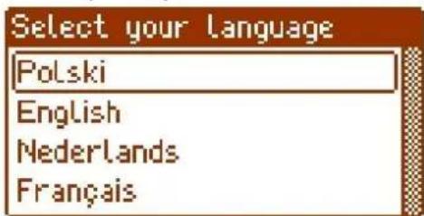 Select your language Polski English Nederlands Français