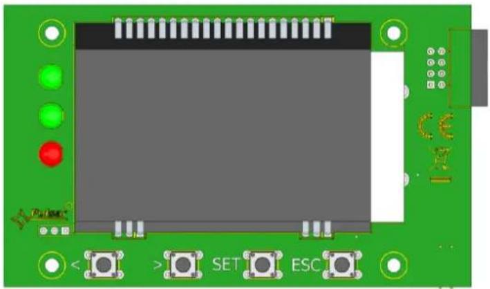 PULSAR HPSG3-12V3A-C-LCD - Panel kontrolny. - 1