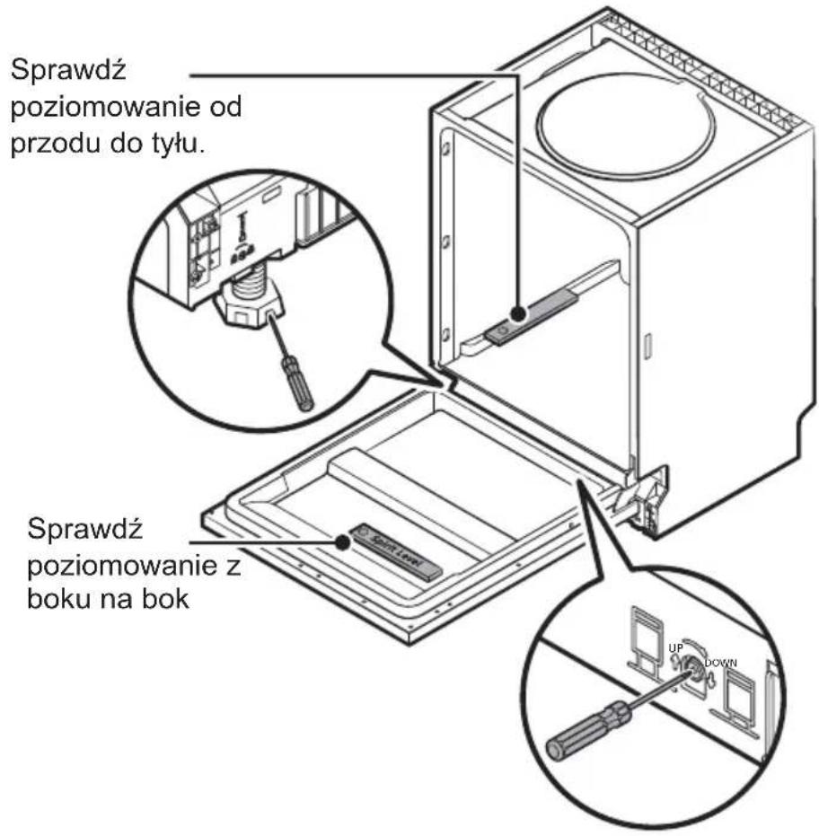 TOSHIBA DW-14B2EE-PL - Poziomowanie zmywarki - 1