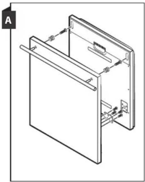 TOSHIBA DW-14B2EE-PL - Estetyczne wymiary i montaż panelu - 2