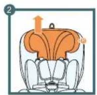 Kinderkraft I-Grow - Demontaż fotelika (system mocowania ISOFIX) - 2