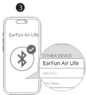 EarFun Air Lite - Resetowanie i ponowne łączenie - 3