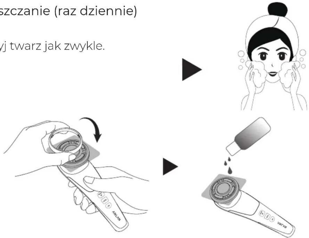 szczanie (raz dziennie) vj twarz jak zwykle.