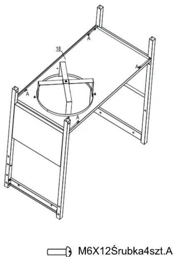 18 A A A M6X12Śrubka4szt.A