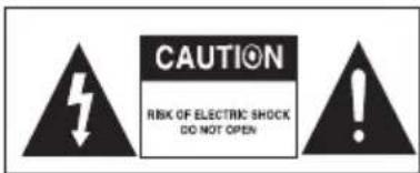 CAUTION RISK OF ELECTRIC SHOCK DO NOT OPEN