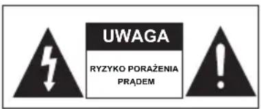 UWAGA RYZYKO PORAŻENIA PRĄDEM