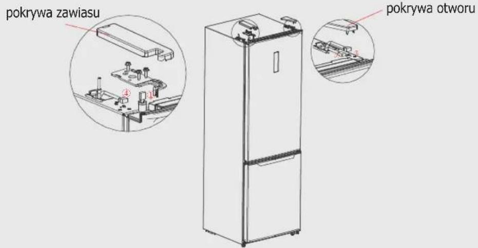 TOSHIBA GR-RB308WE-DM - Drzwi prawe i lewe – zamiana - 10