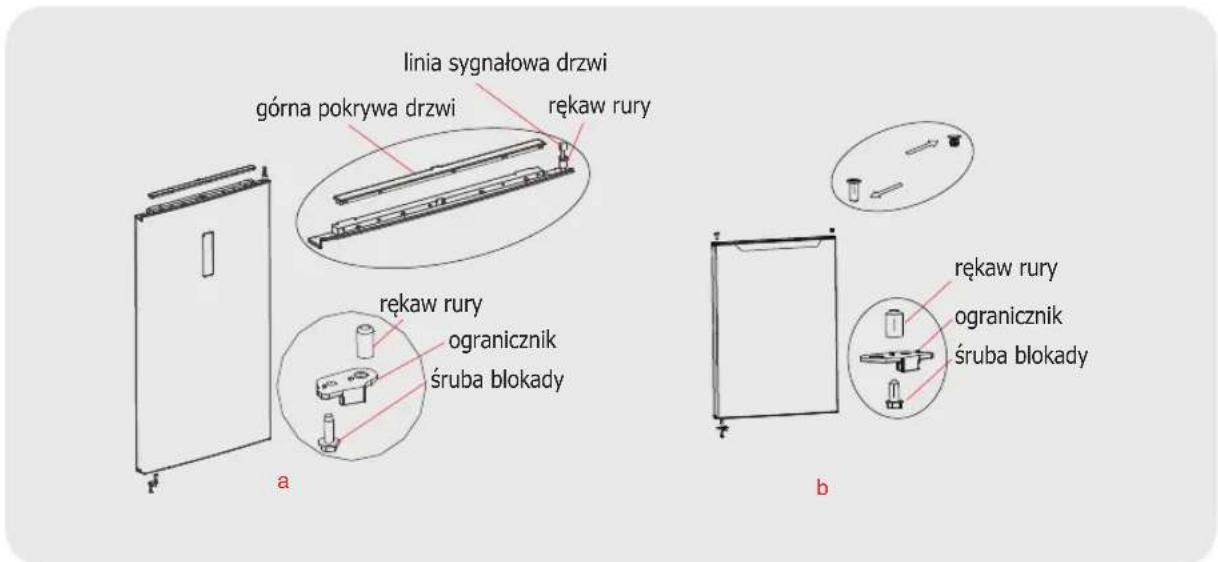 TOSHIBA GR-RB308WE-DM - Drzwi prawe i lewe – zamiana - 8