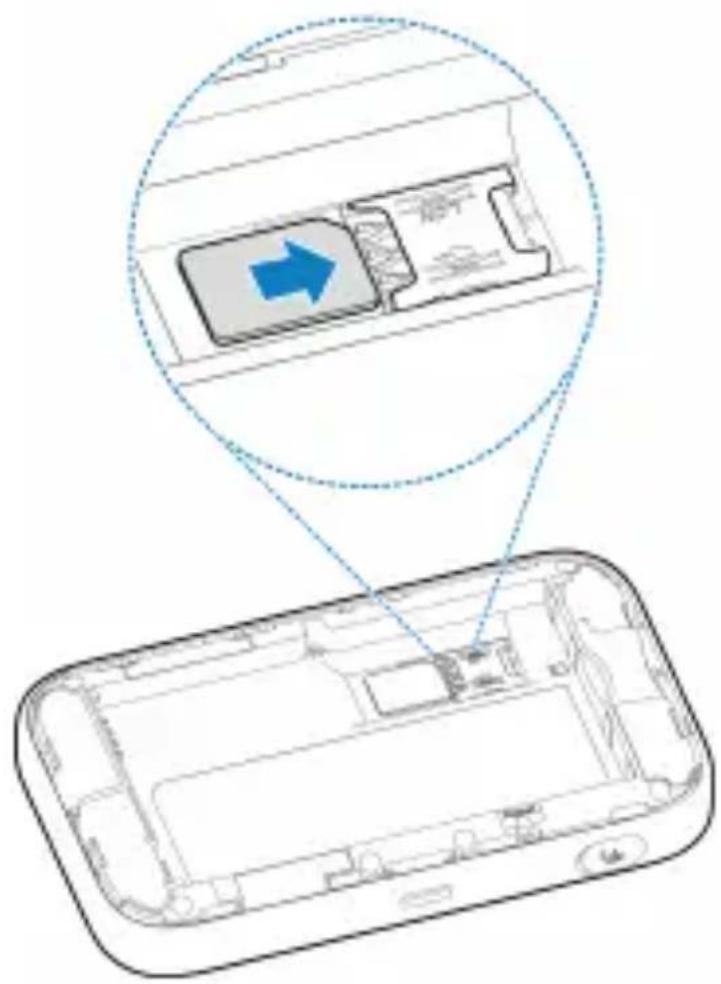 ZTE MF986C - Włóż kartę nano-SIM i akumulator - 2