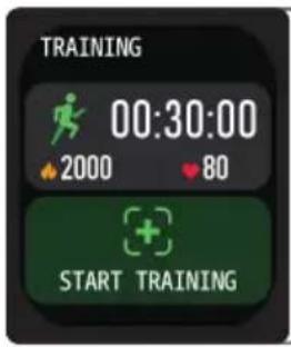 TRAINING 00:30:00 2000 80 START TRAINING