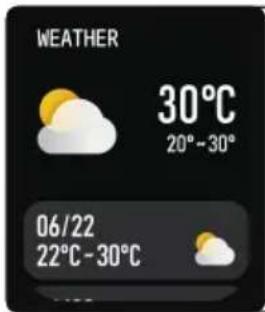 WEATHER 30°C 20° - 30° 06/22 22°C - 30°C