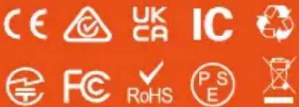 CE UK CA IC FC RoHS PSE