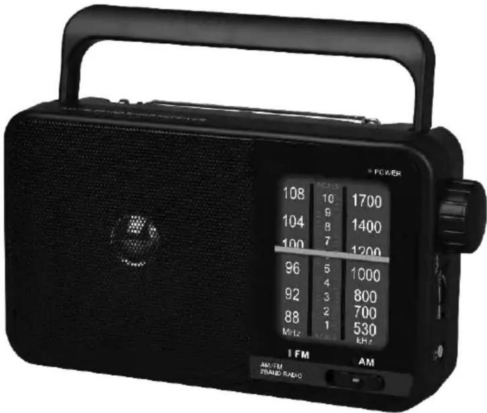 POWER 108 10 1700 104 9 1400 100 7 1200 96 5 1000 92 4 800 88 3 700 MHz 1 530 MHz 1 FM AM AM/FM 2BAND RADIO