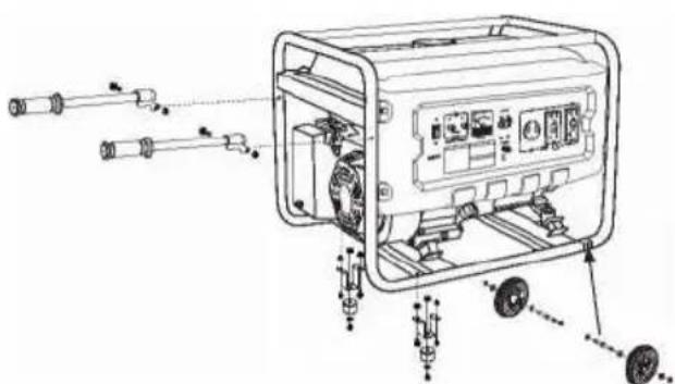 Genmac Powersmart G6000E - KOŁO (OPCJA) - 1