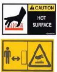 CAUTION HOT SURFACE